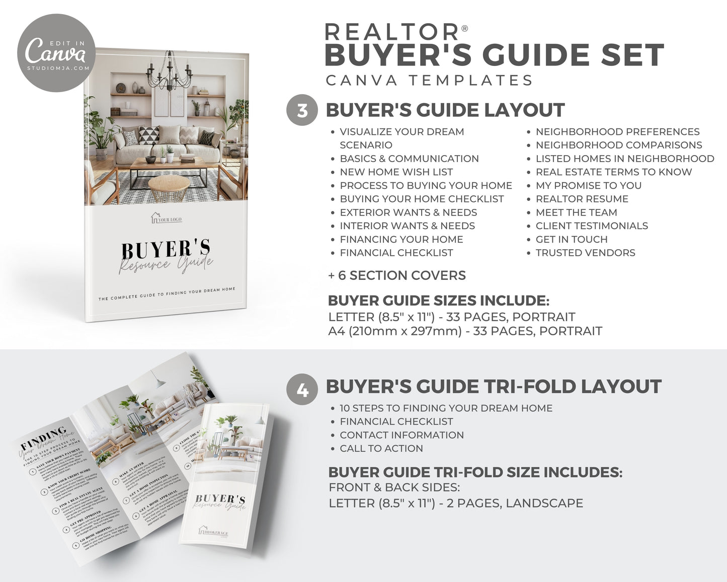 Real Estate Seller Buyer Guide Complete Set Templates