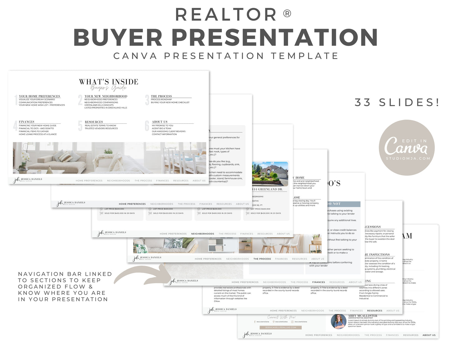 Real Estate Guide and Presentation Set Templates