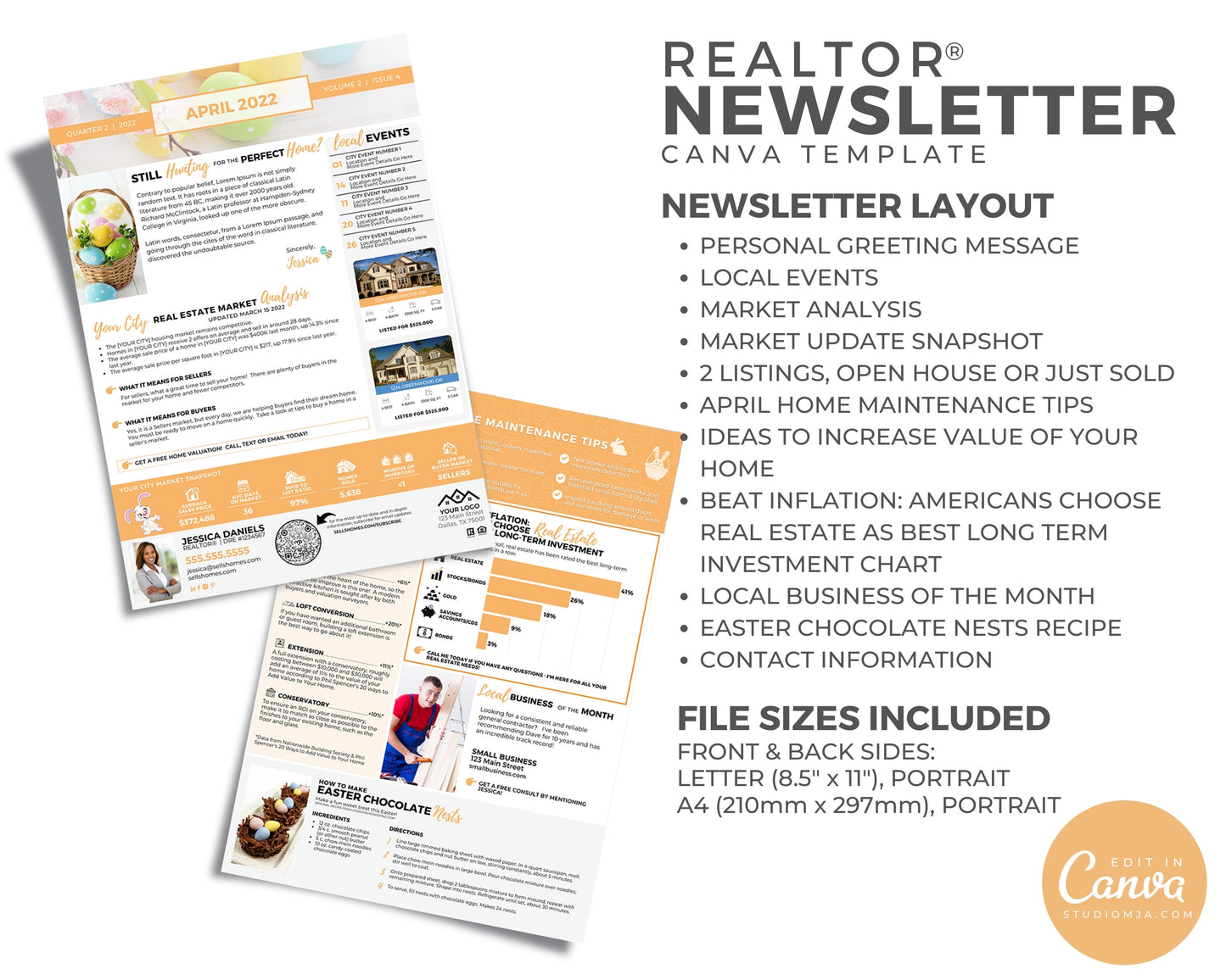 Realtor Newsletter Template | April 2022