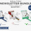 Realtor Newsletter Template - BiFold - 1st & 2nd Quarter Bundle