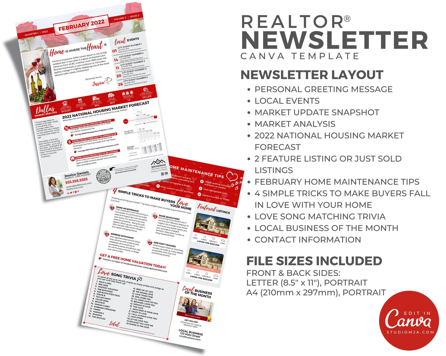 Realtor Newsletter Template | February 2022