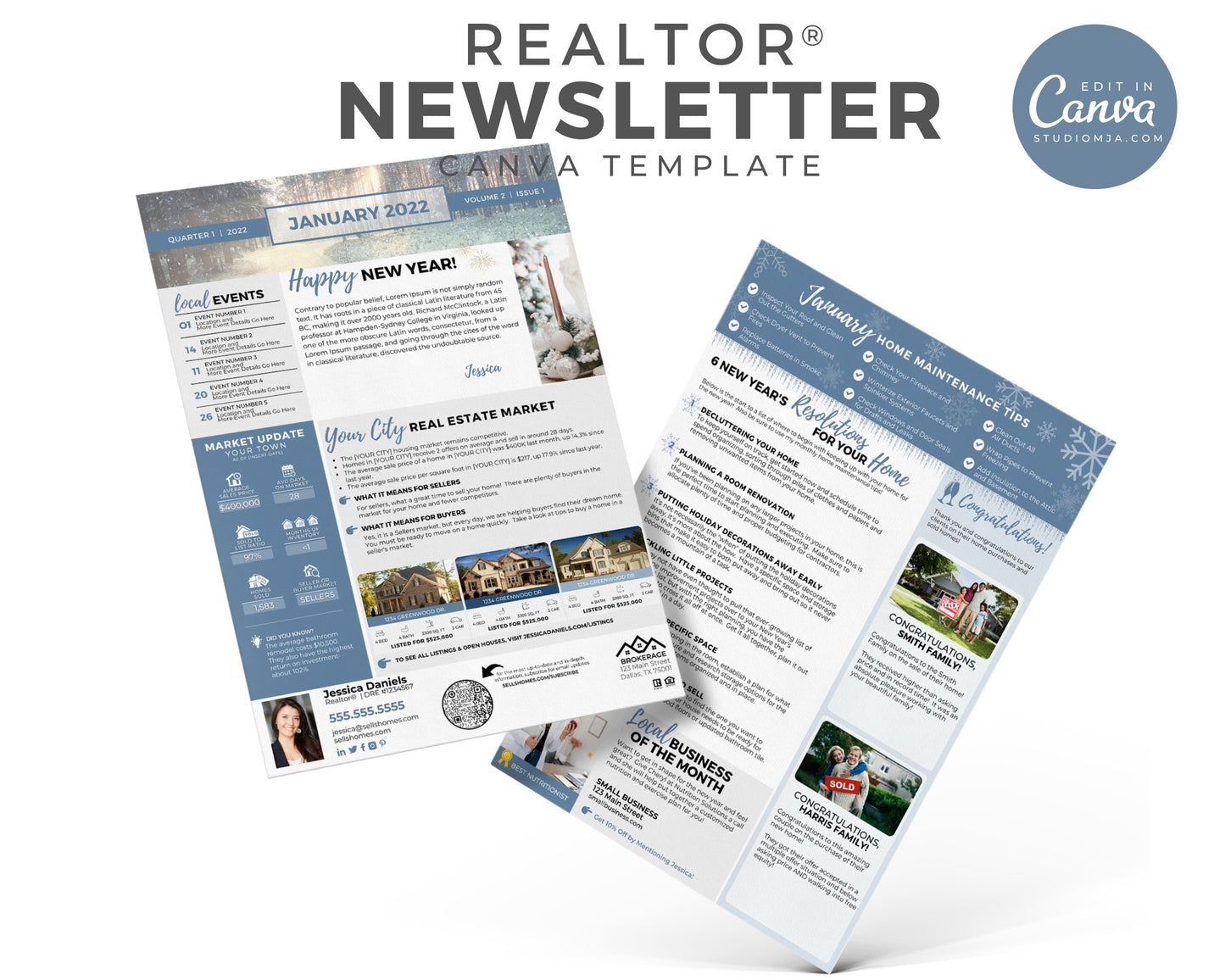 Realtor Newsletter Template | January 2022