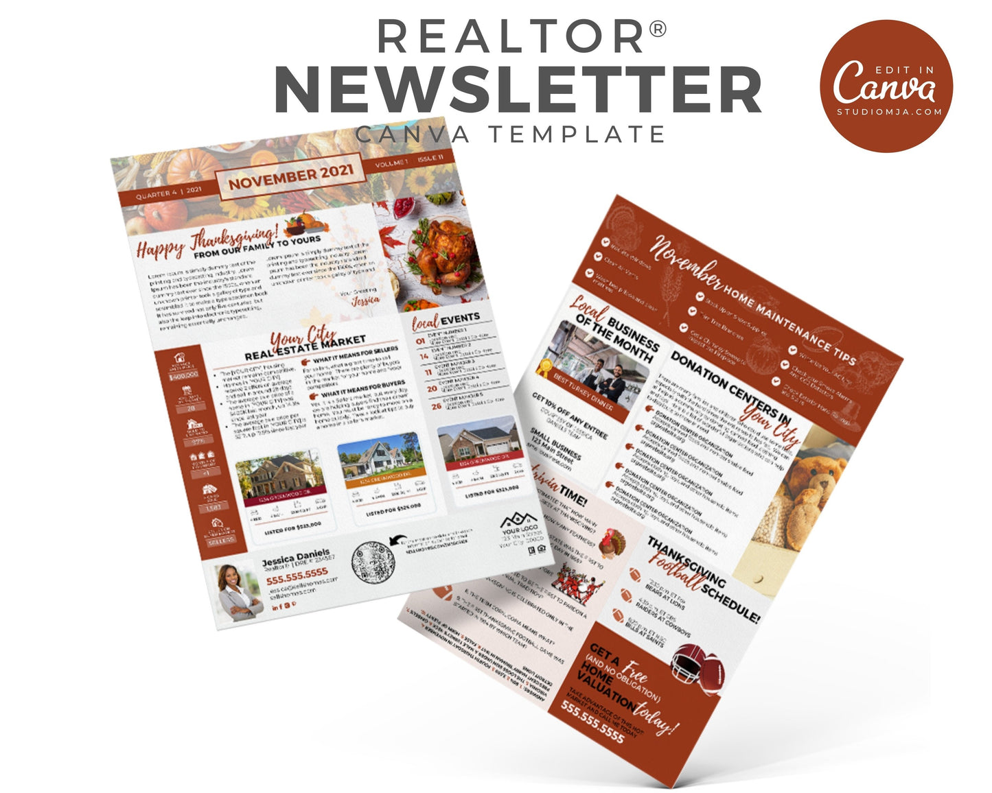 Realtor Newsletter Template - November