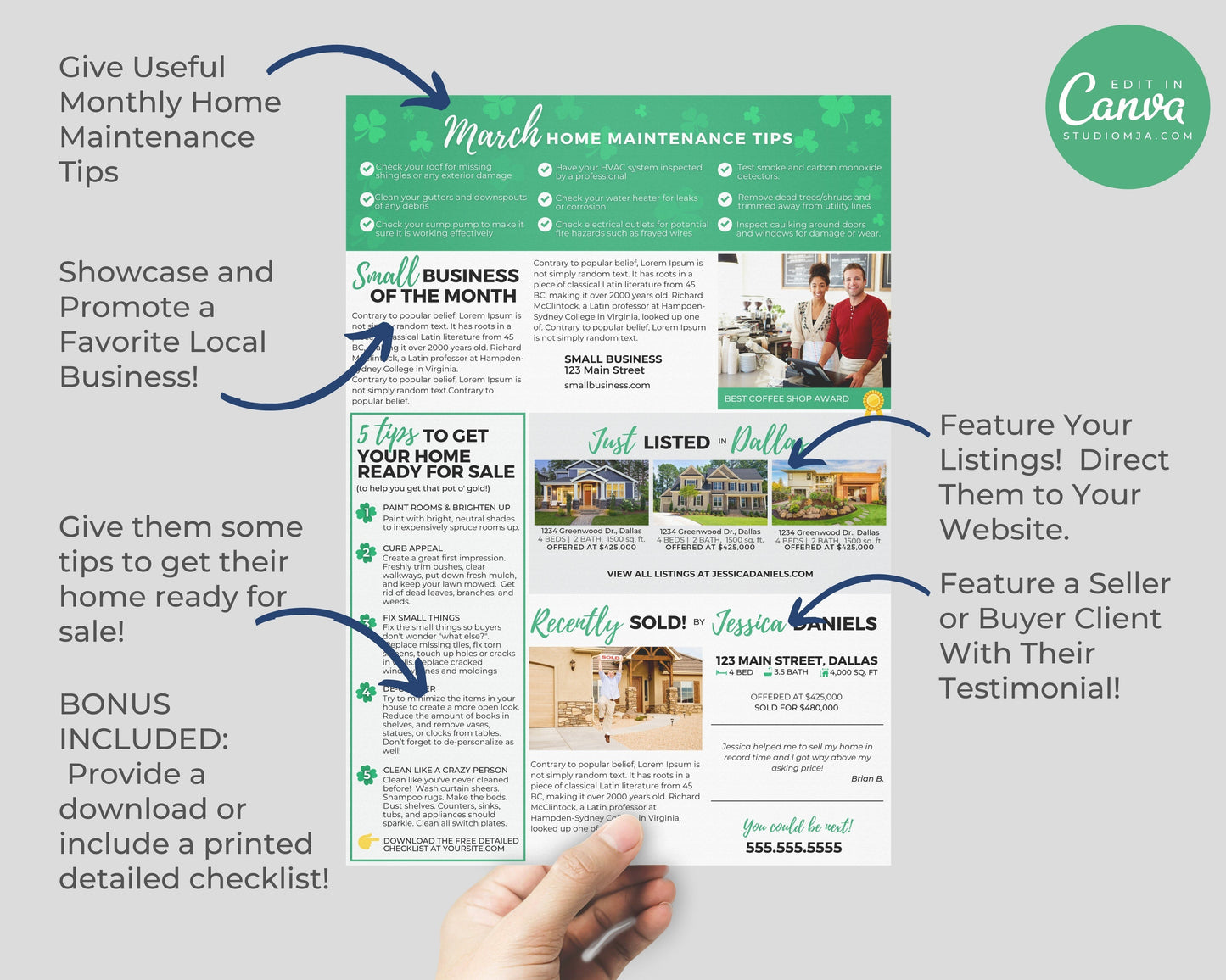 Realtor Newsletter Template - March