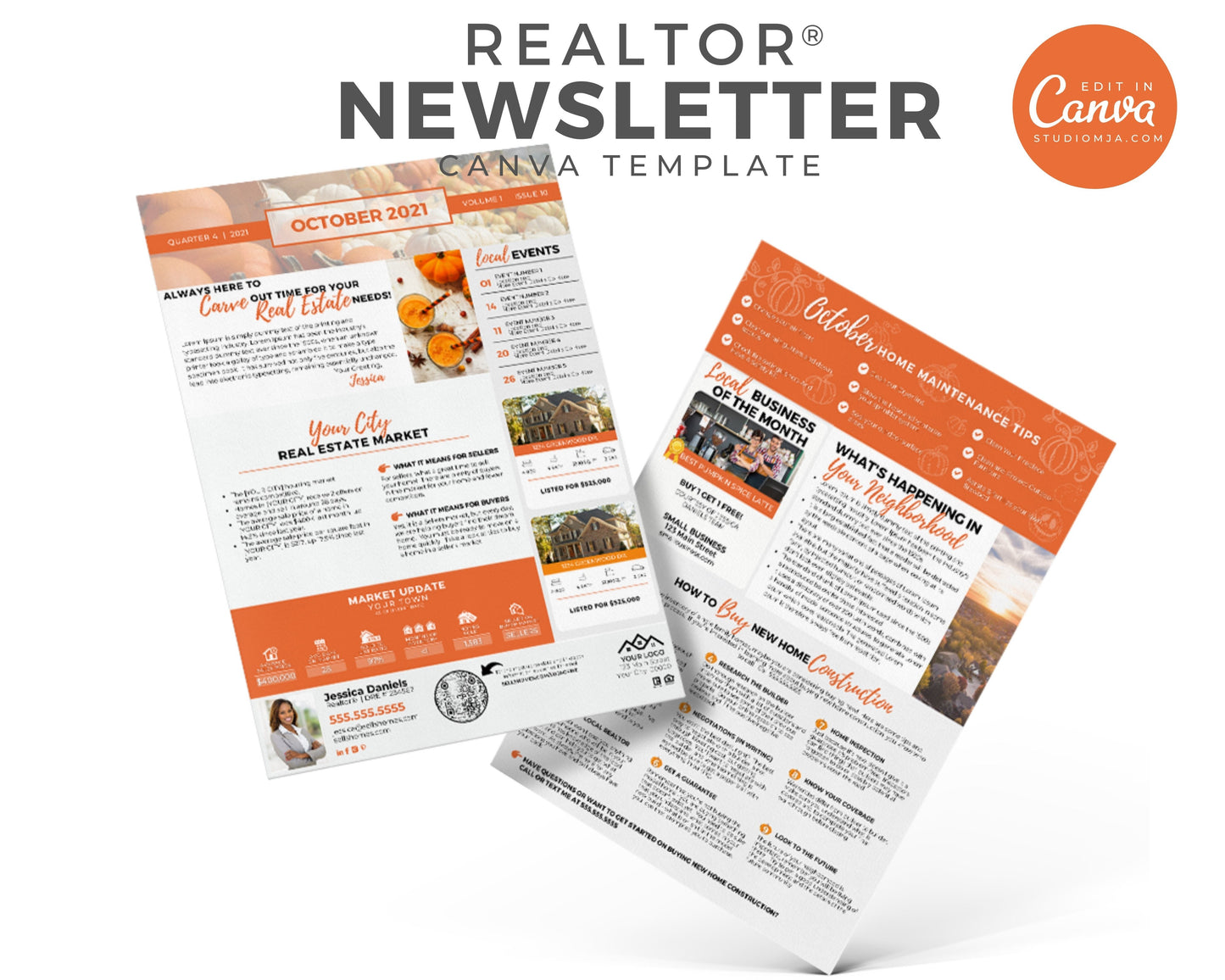 Realtor Newsletter Template - October