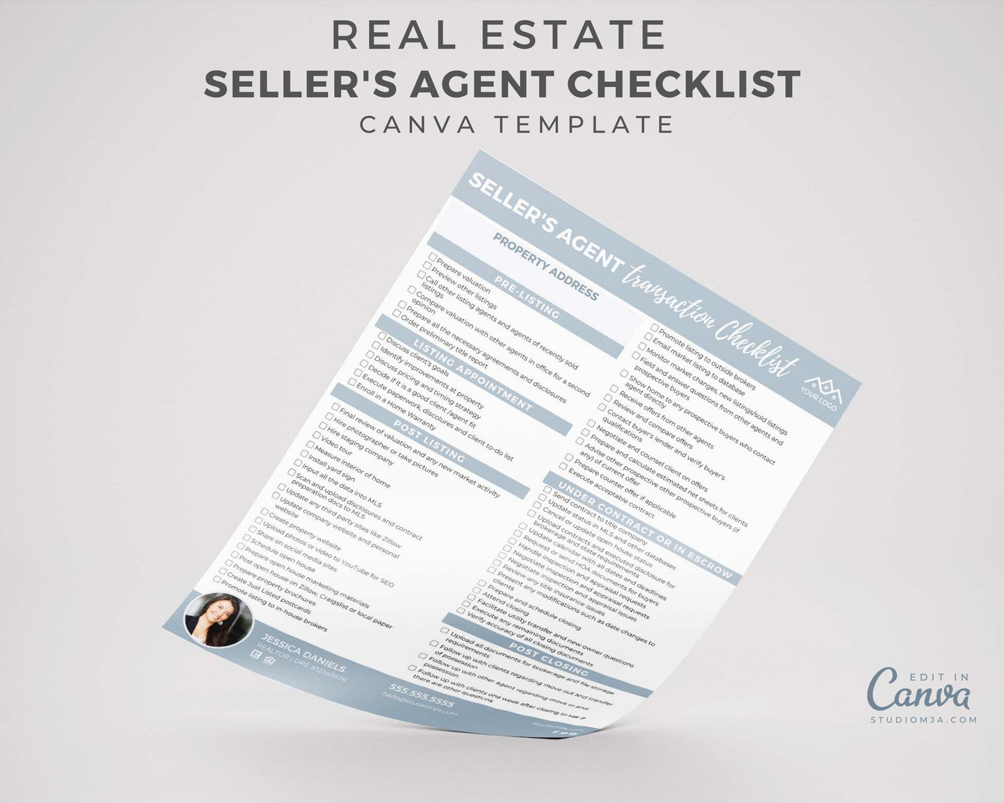Real Estate Seller and Buyer Agent Transaction Checklist