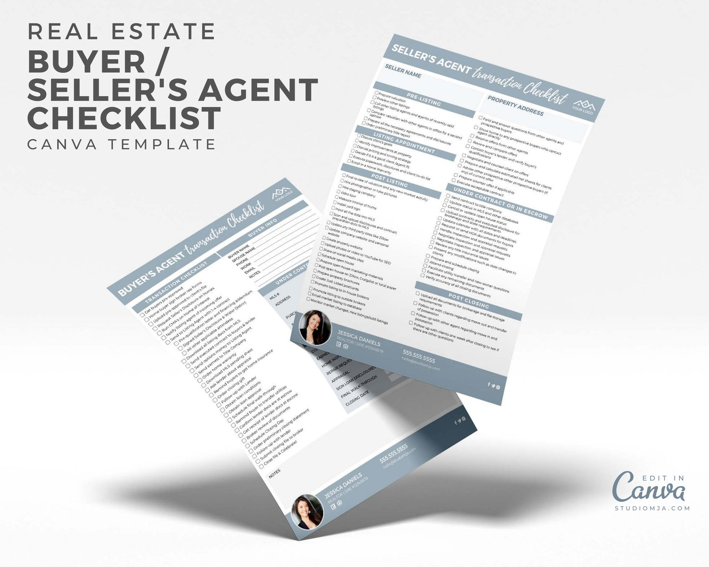 Real Estate Seller and Buyer Agent Transaction Checklist