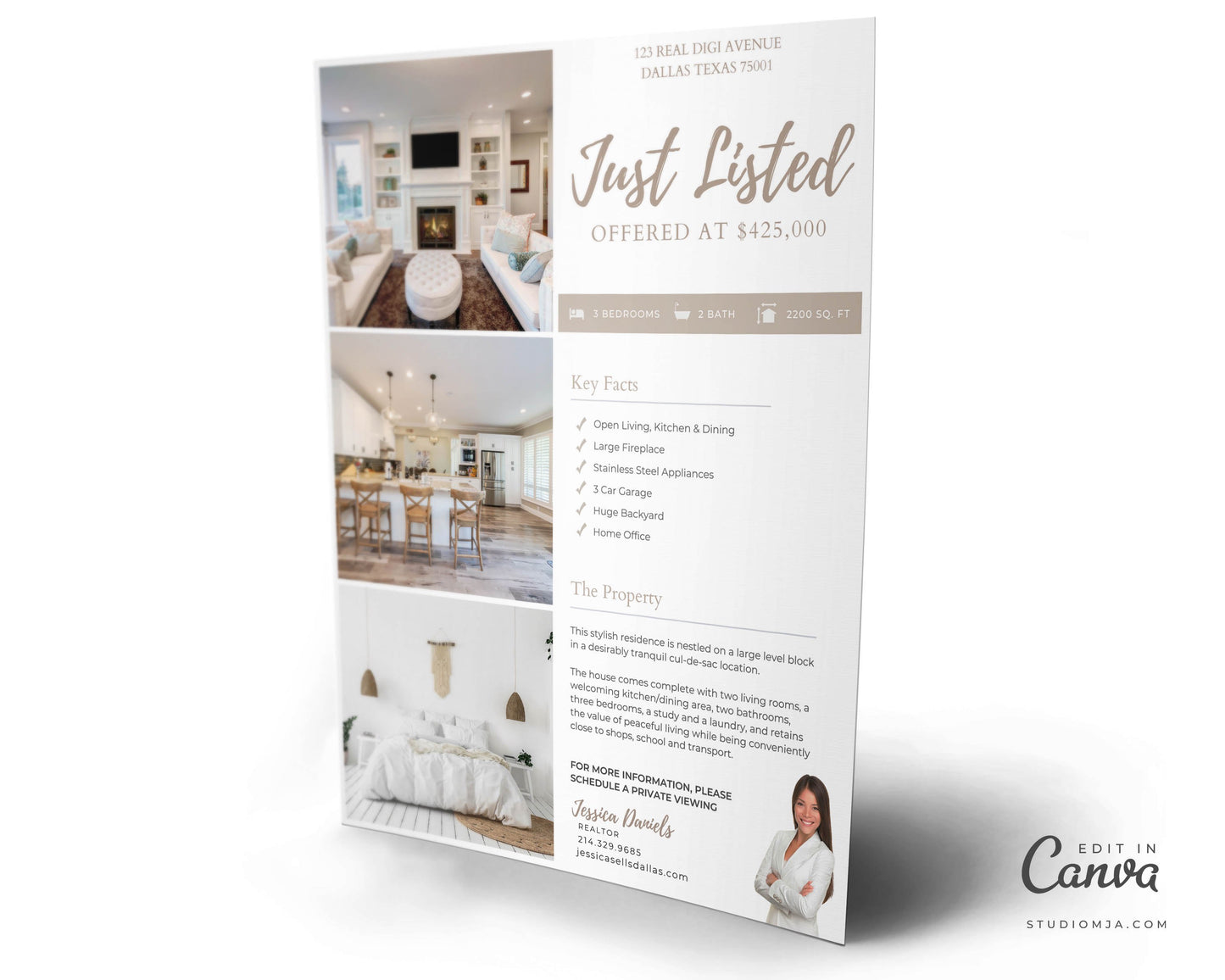 The Leafwood | Real Estate Flyer Template