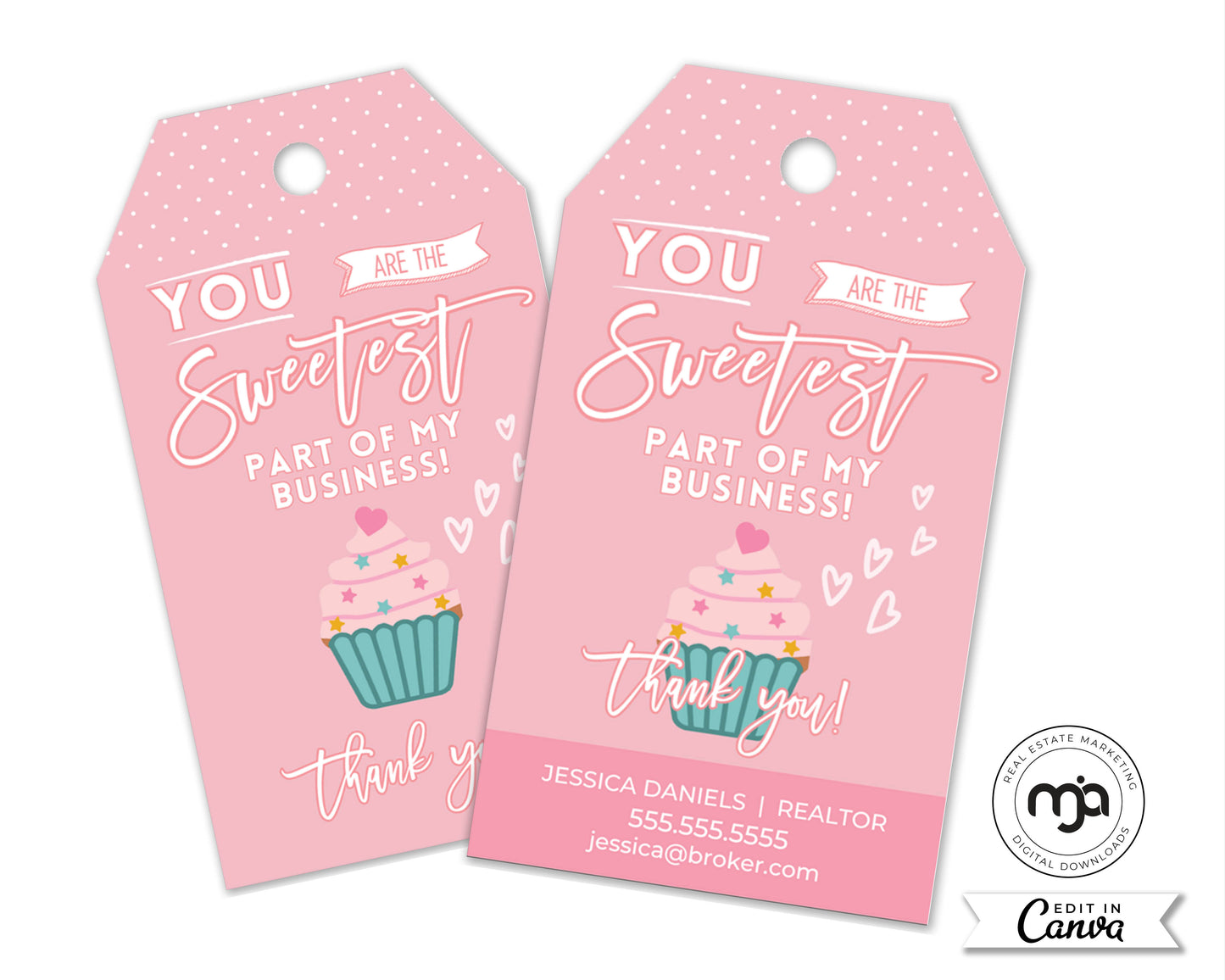 You Are The Sweetest Part Of My Business - Valetine's Day Pop By Gift Tag
