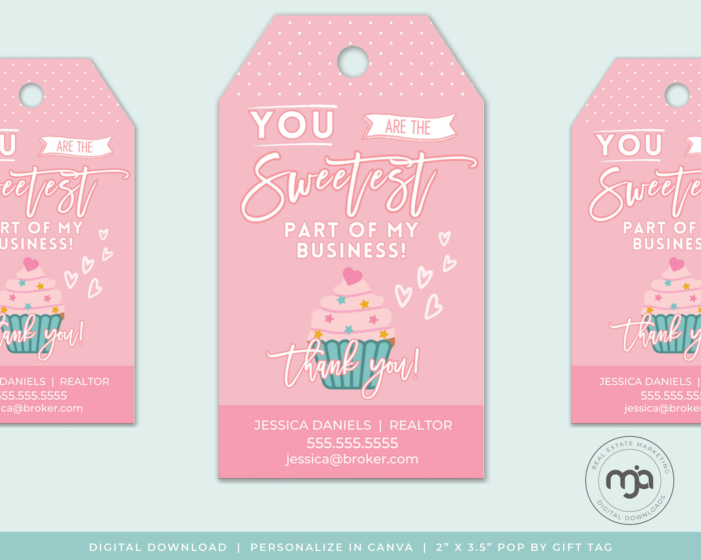 You Are The Sweetest Part Of My Business - Valetine's Day Pop By Gift Tag